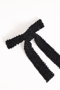 Tiana Hair Bow - Black