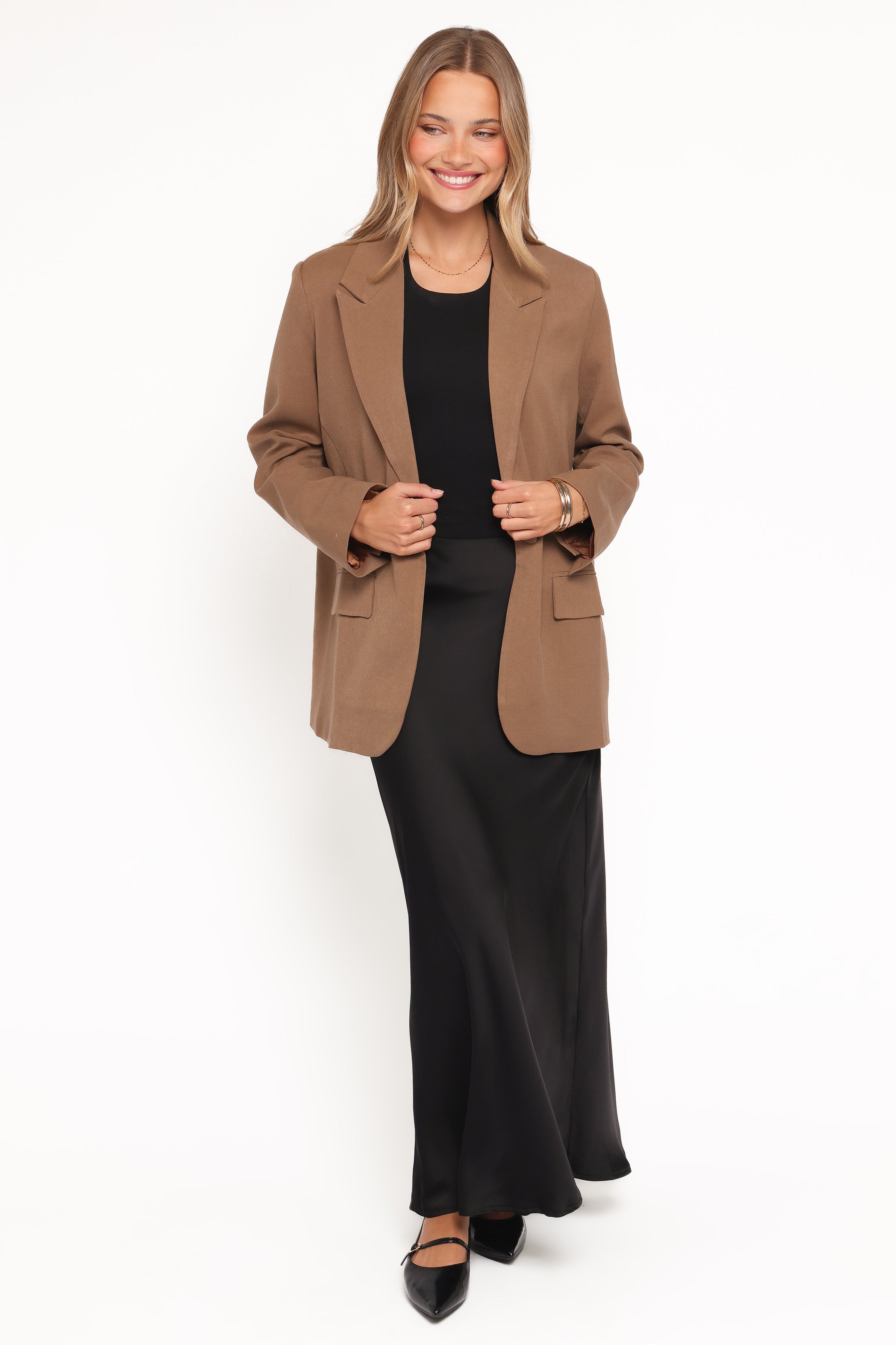 Tove Tie Back Blazer - Tan