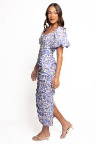 Trinity Midi Dress - Blue