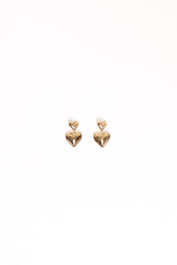 Mariana Heart Earrings - Gold