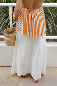 Stevie Maxi Skirt - White