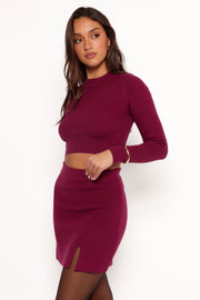 Vara Two Piece Set - Plum