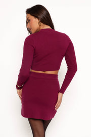 Vara Two Piece Set - Plum