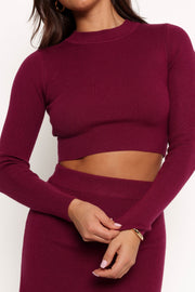 Vara Two Piece Set - Plum