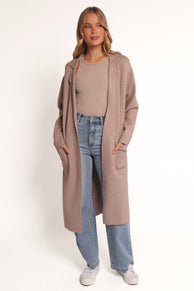 Venda Coatigan - Light Brown