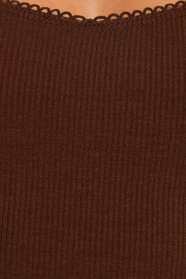 Verona Knit Top - Brown