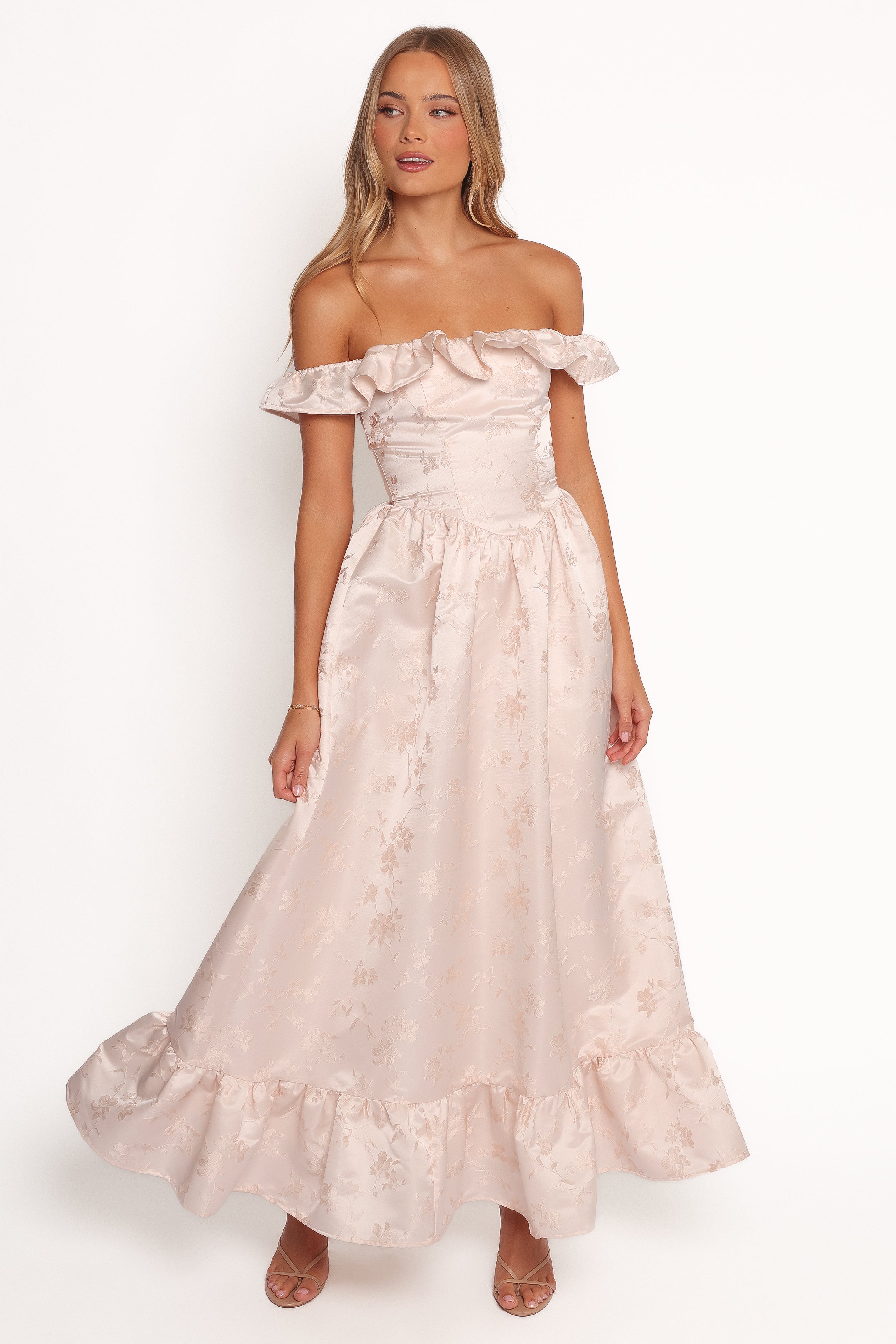 新品 Paddington Long Dress mauve beige Paddington Long Dress XS mauve beige