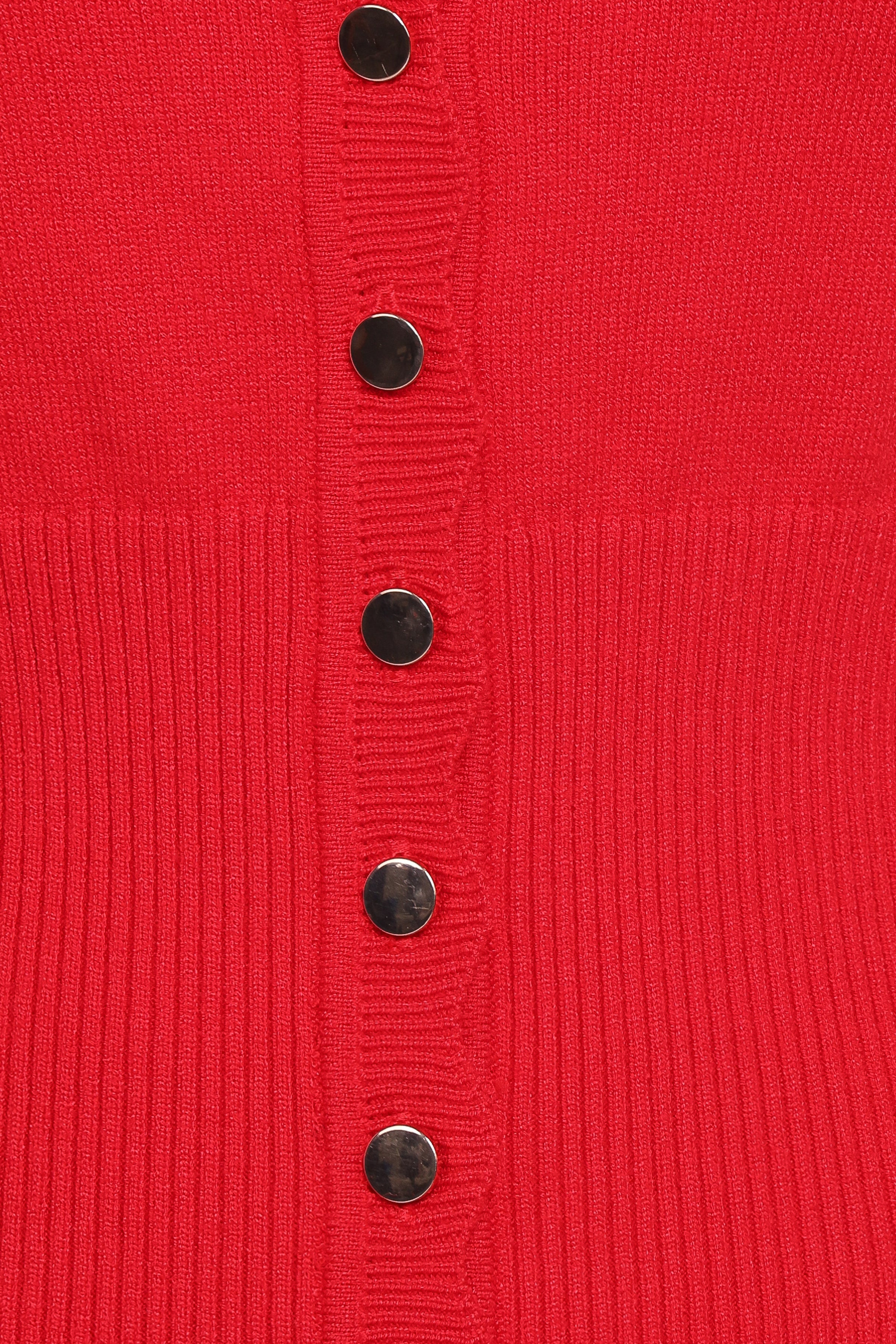 Walsh Scalloped Cardigan - Red