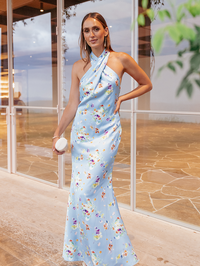 blue dress with white blazer AKIRA Hbic Blazer Mini Dress | White main image 1