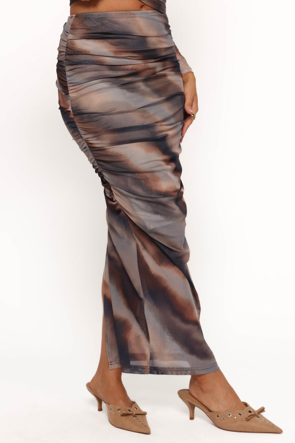 Zallocco Maxi Skirt - Ombre Stripe