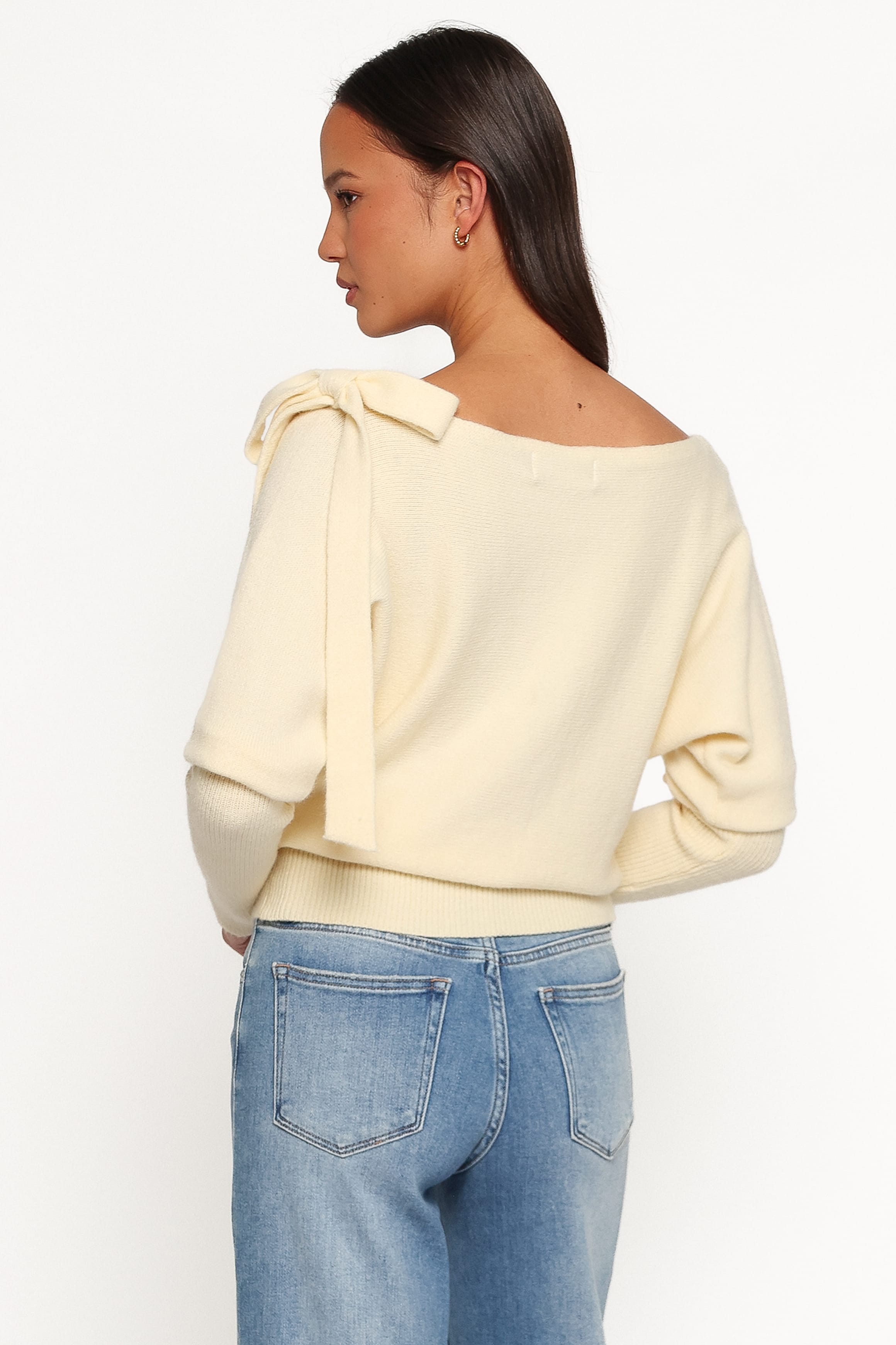 Zeli Off Shoulder Sweater - Lemon Yellow