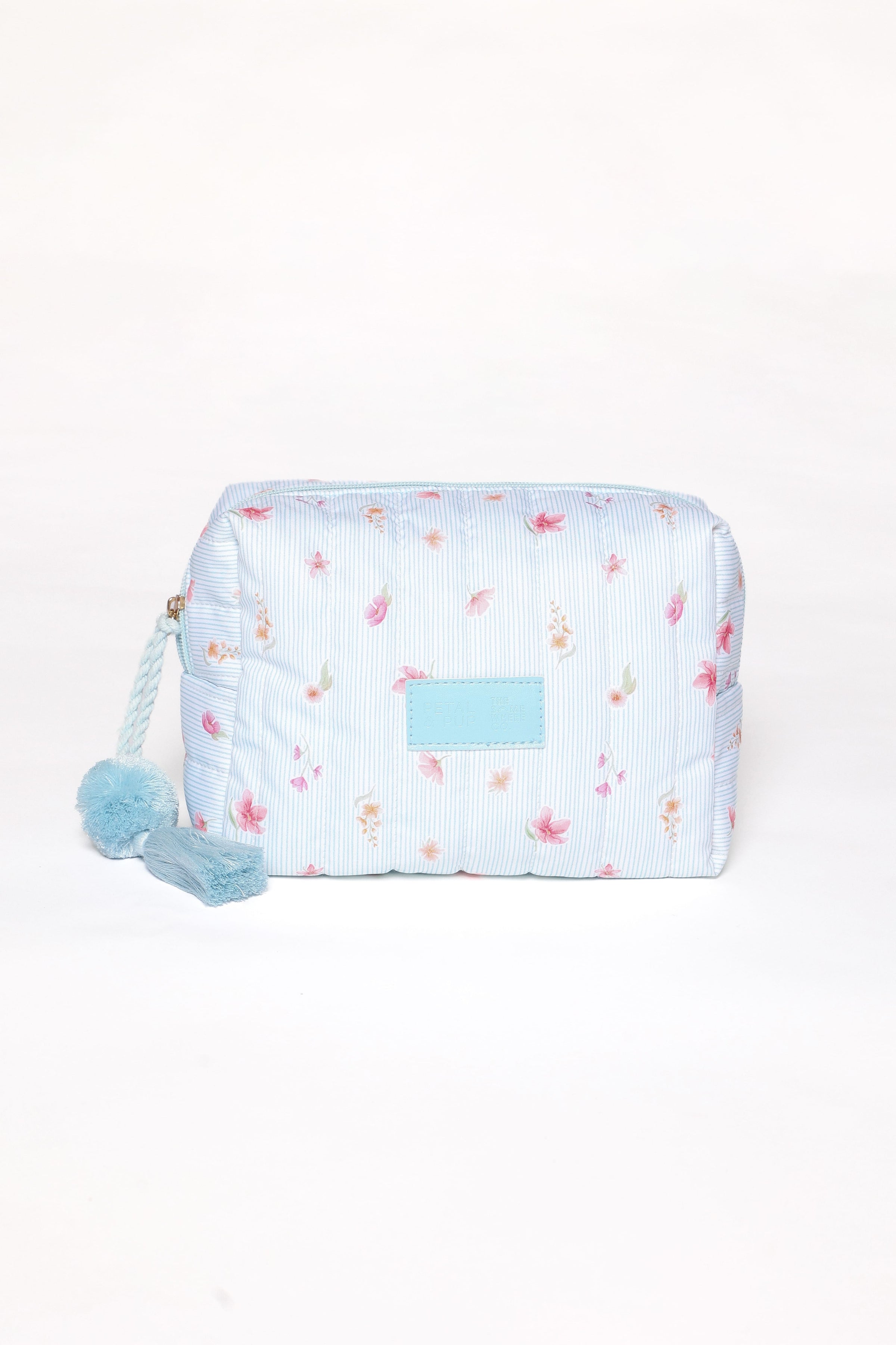 ACCESSORIES Cosmetic Case - Blue Garden Stripe