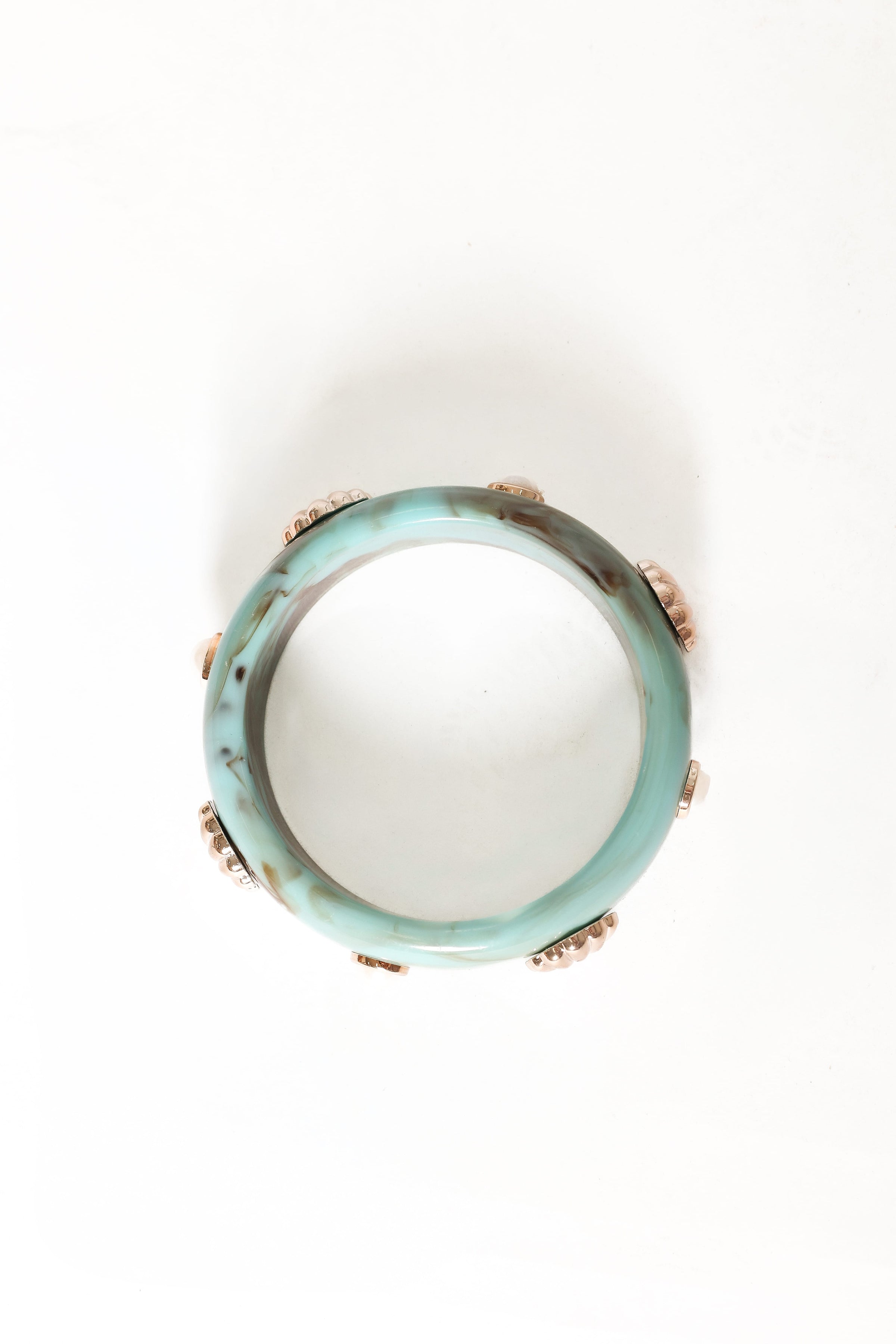 ACCESSORIES Havana Shell Bangle Set - Teal