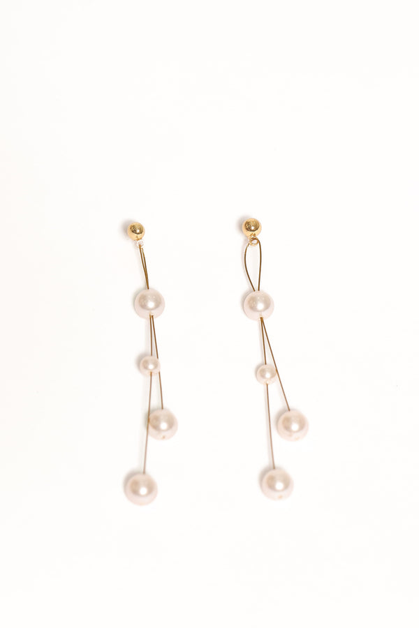 ACCESSORIES Isabelle Drop Earrings - Gold Pearl