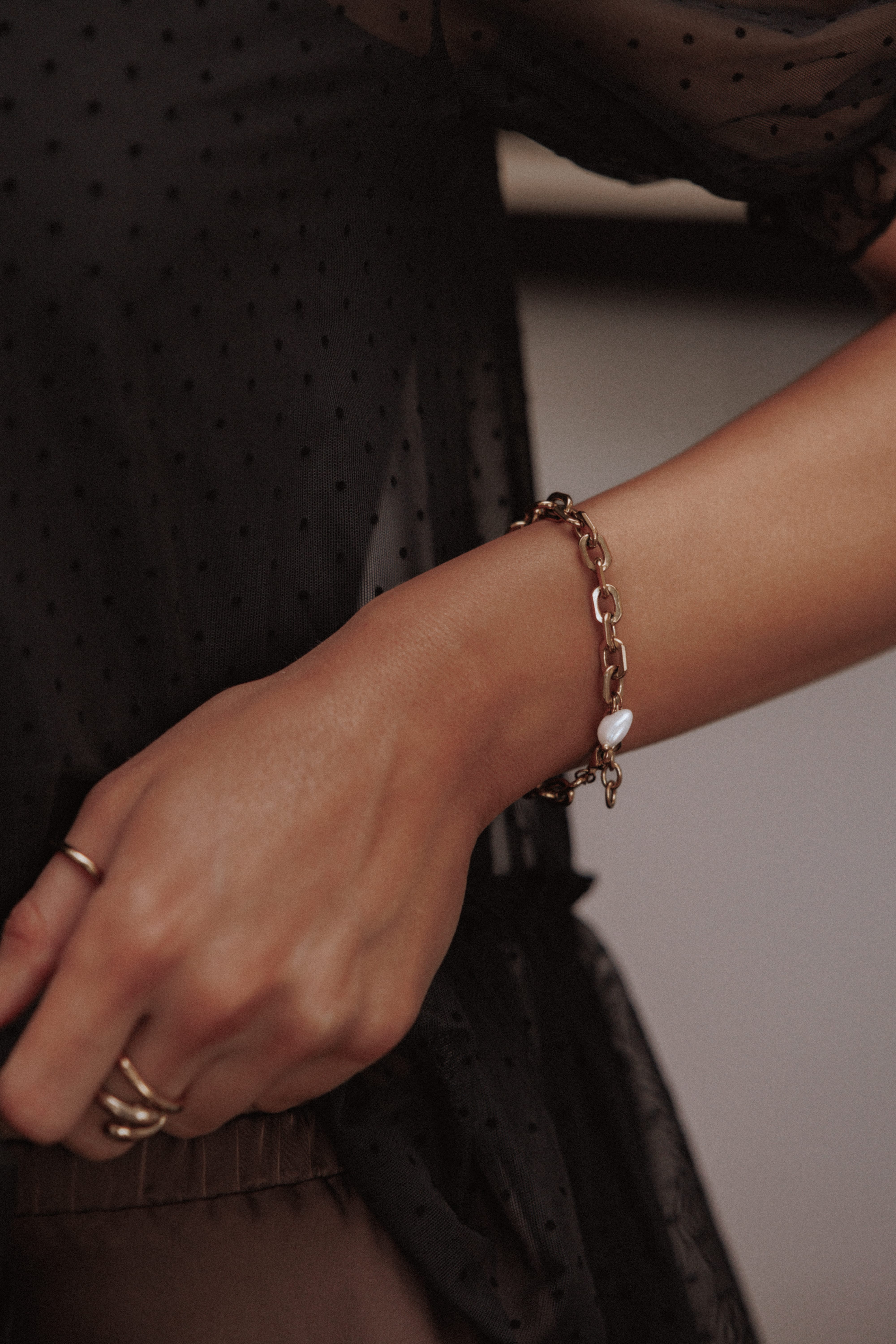 ACCESSORIES Kaelani Bracelet - Gold/Pearl