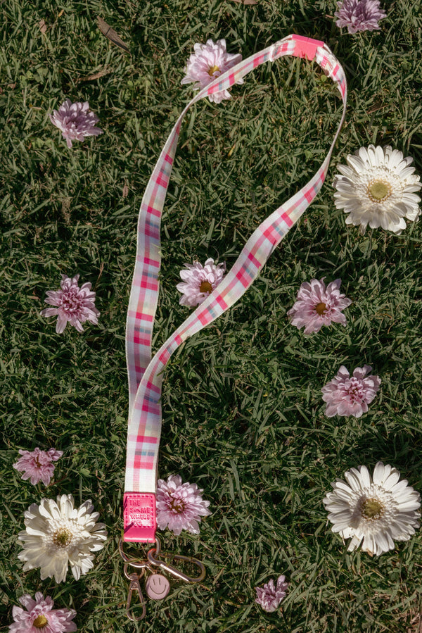 ACCESSORIES Lanyard - Pink Picnic Plaid