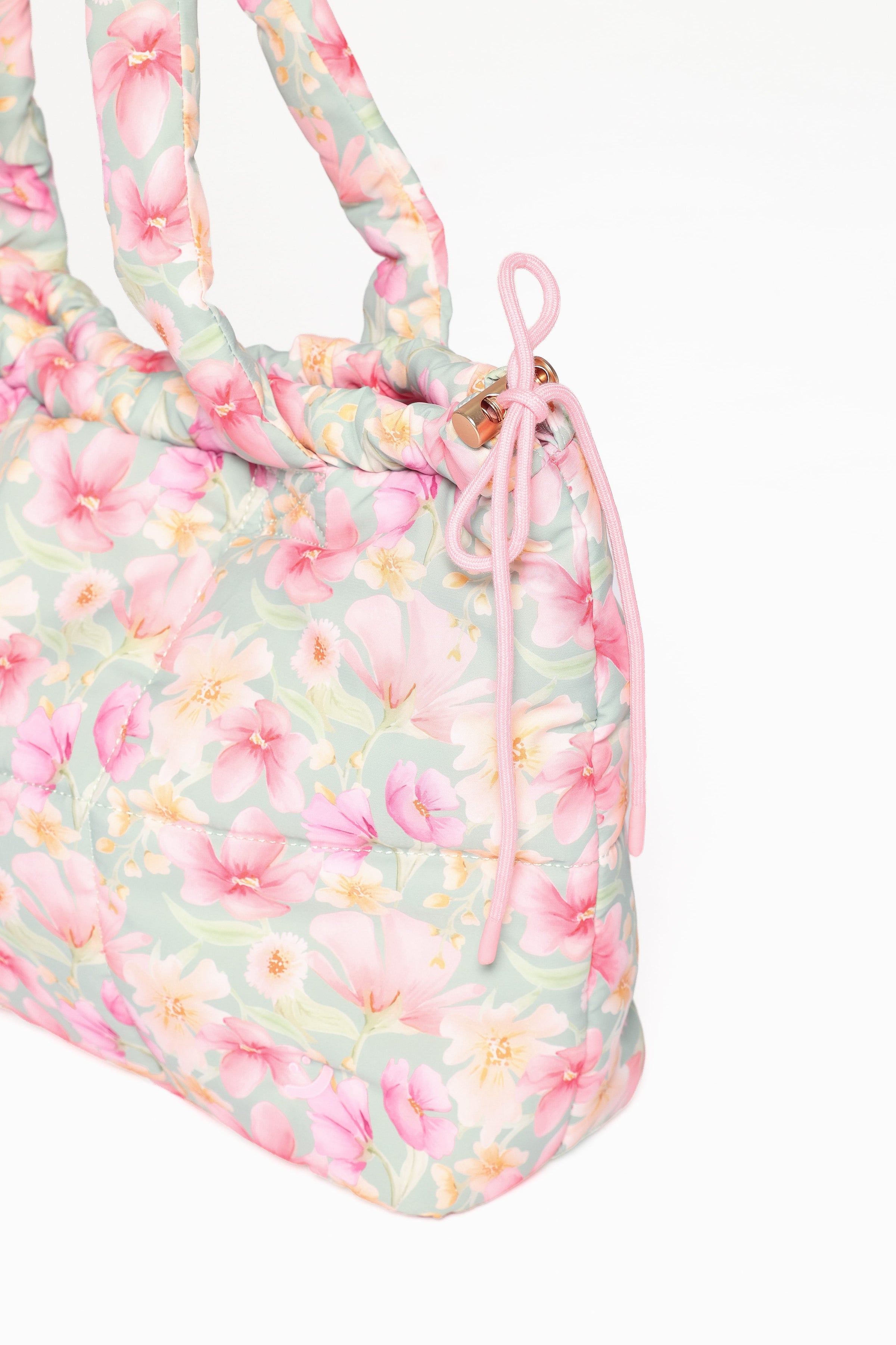 ACCESSORIES Marshmallow Midi Tote - Sage Wildflowers