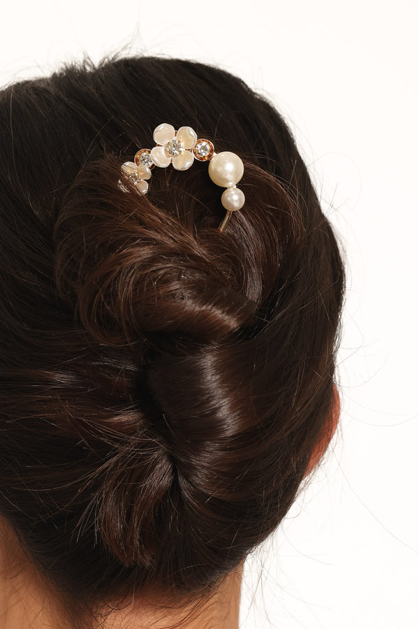 ACCESSORIES Penelope Hair Pin - Gold Pearl