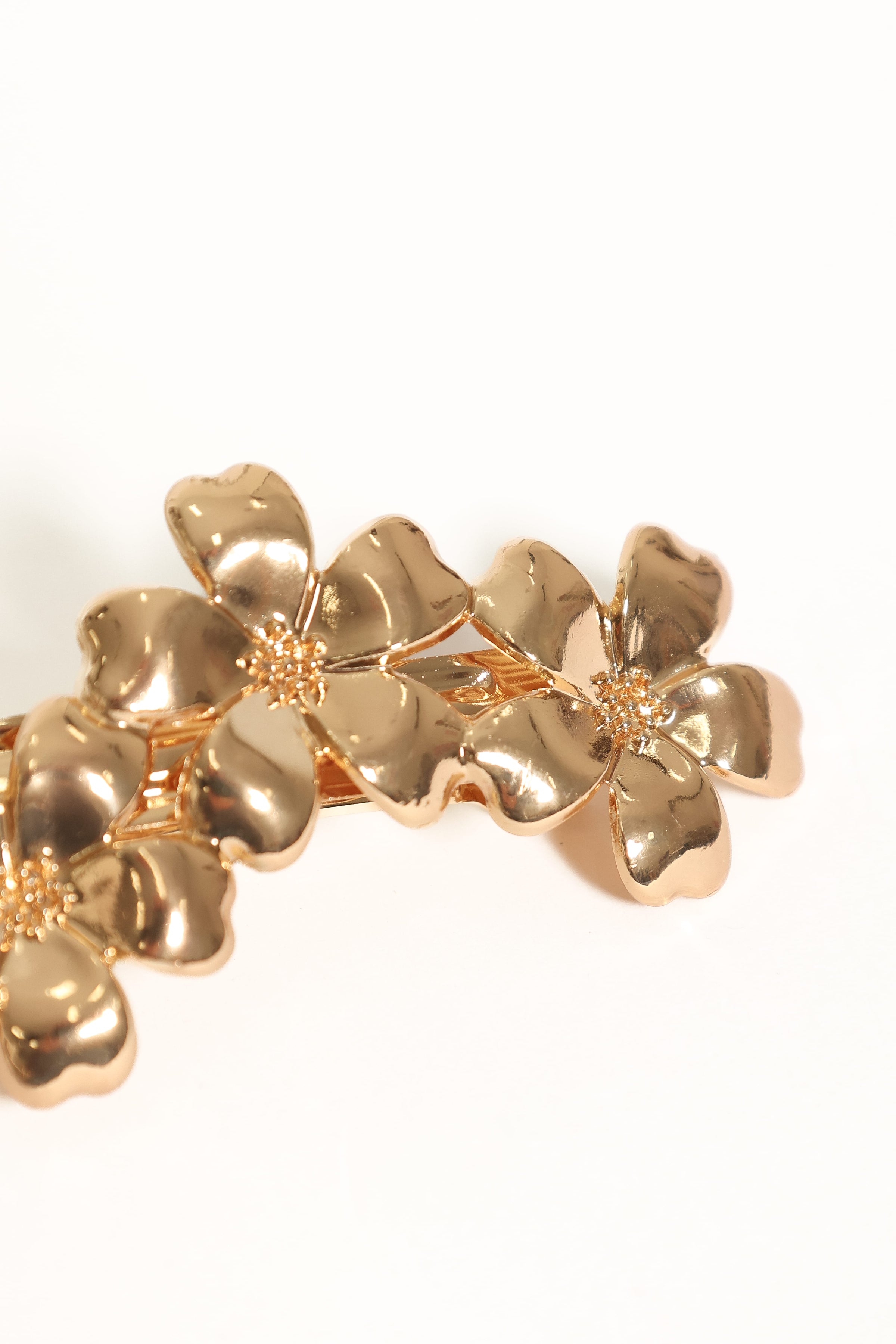 ACCESSORIES Primrose Floral Hair Clip - Gold