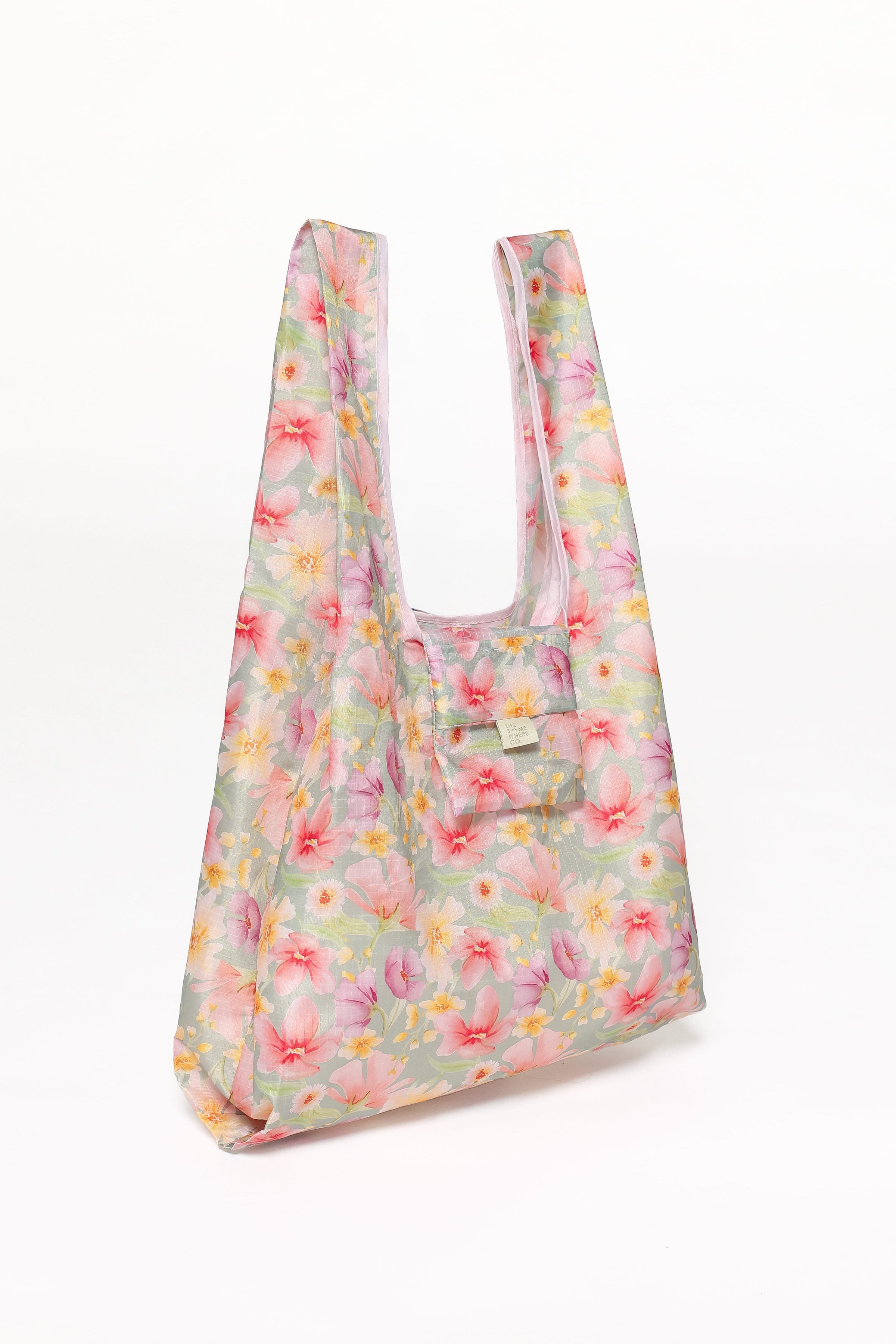 ACCESSORIES Reusable Shopping Bag - Sage Wildflowers