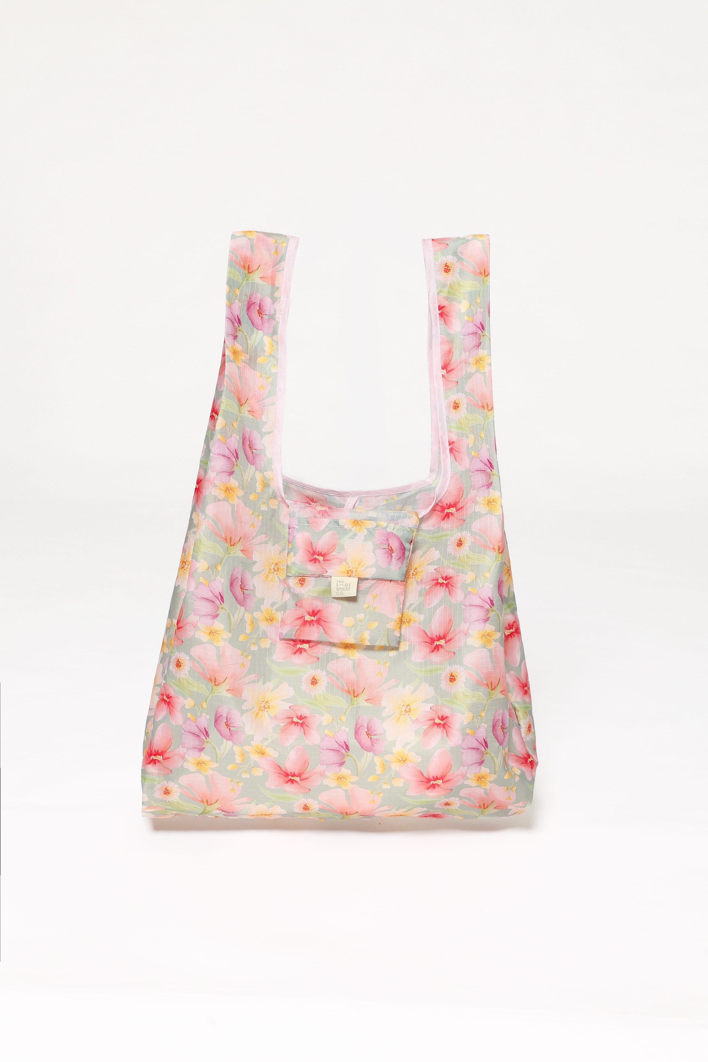 ACCESSORIES Reusable Shopping Bag - Sage Wildflowers