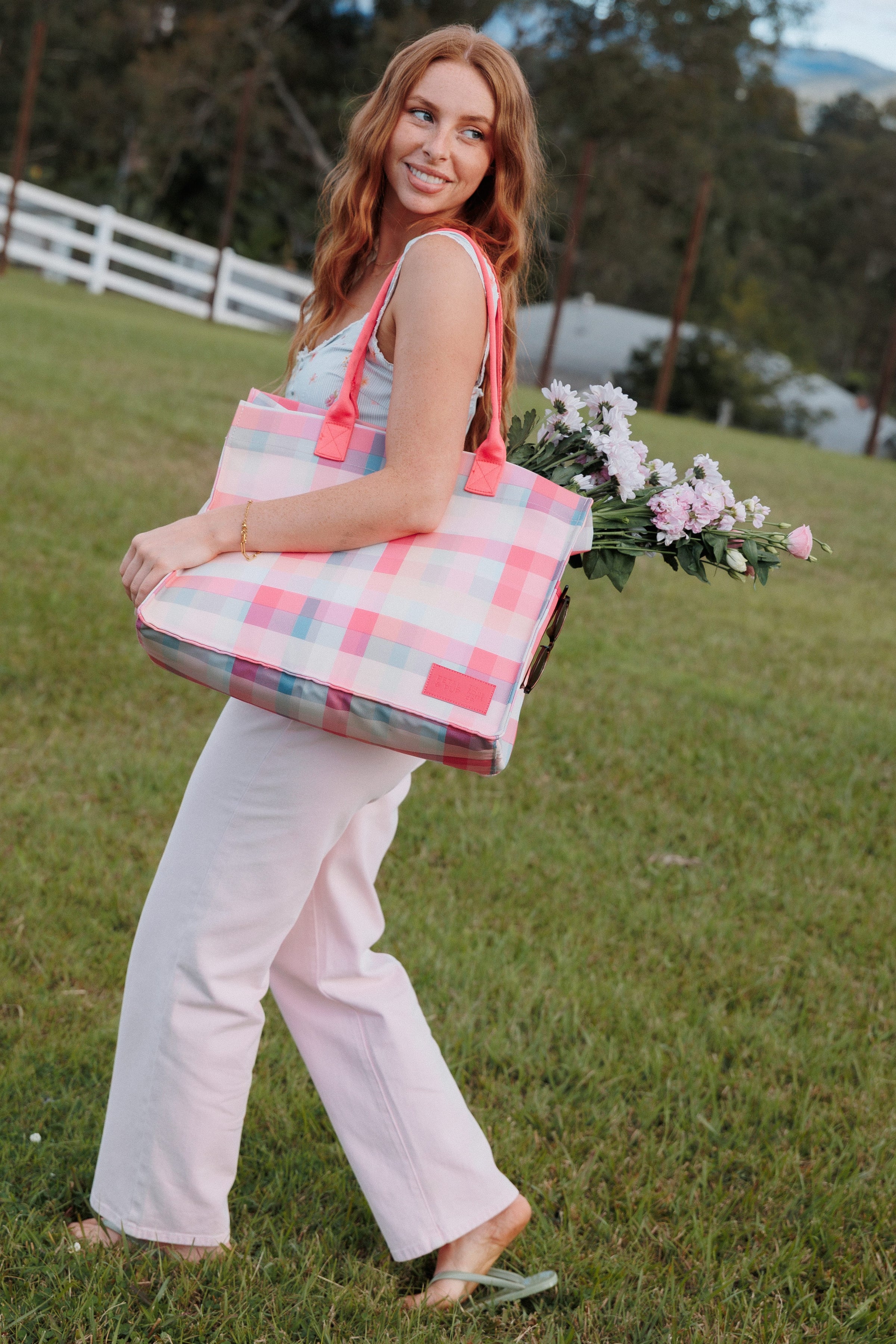ACCESSORIES Ultimate Tote Bag - Pink Picnic Plaid