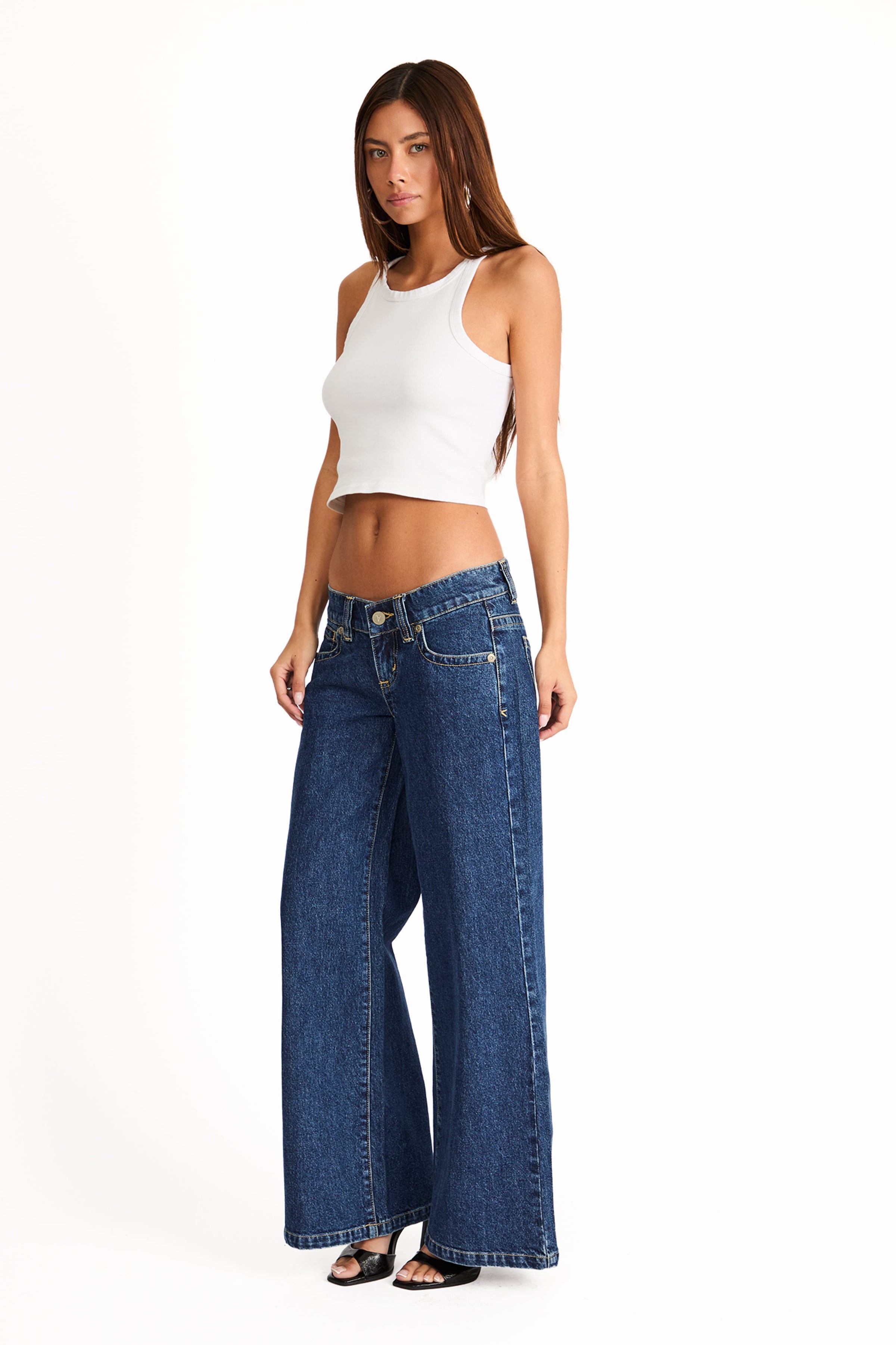BOTTOMS Abrand 00 Wide Leg Jeans - Tara