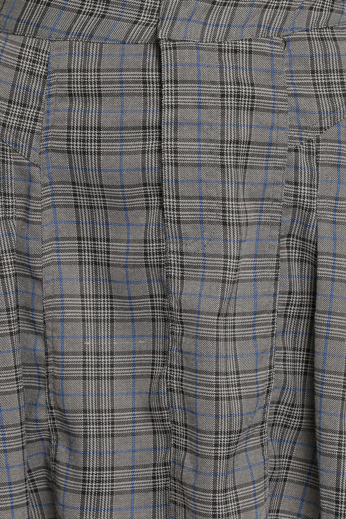 BOTTOMS Alek Pleated Mini Skirt - Grey/Blue Plaid