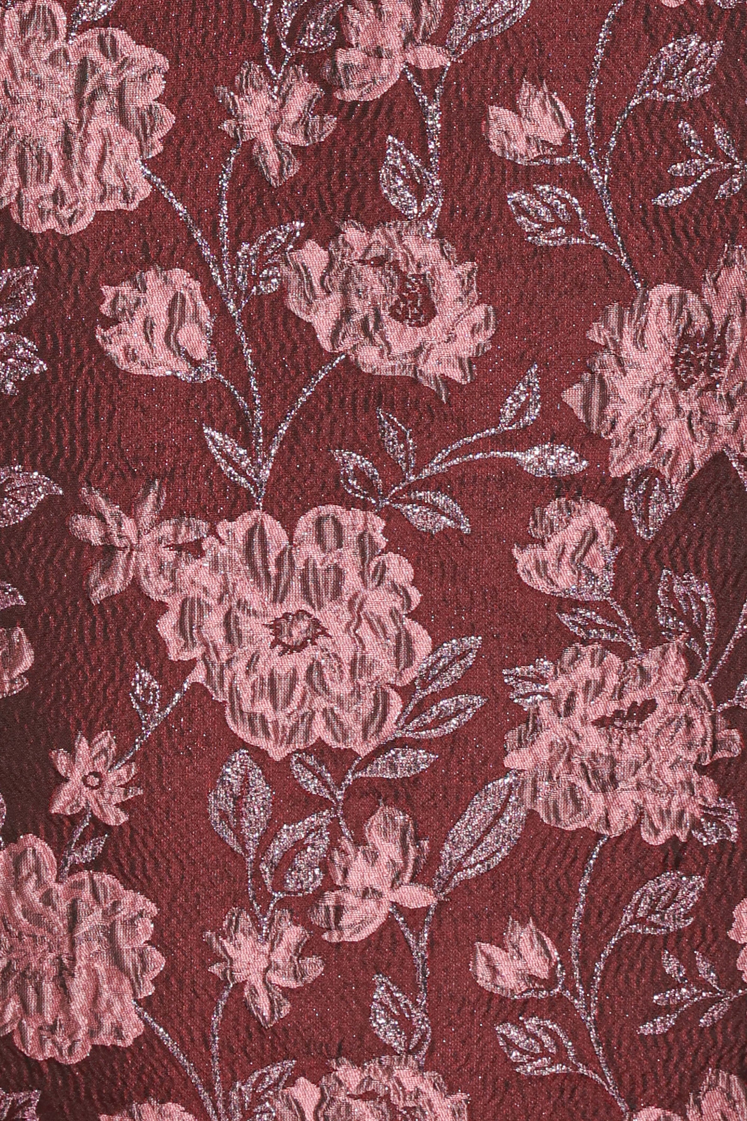 BOTTOMS Allegro Column Skirt - Plum Brocade