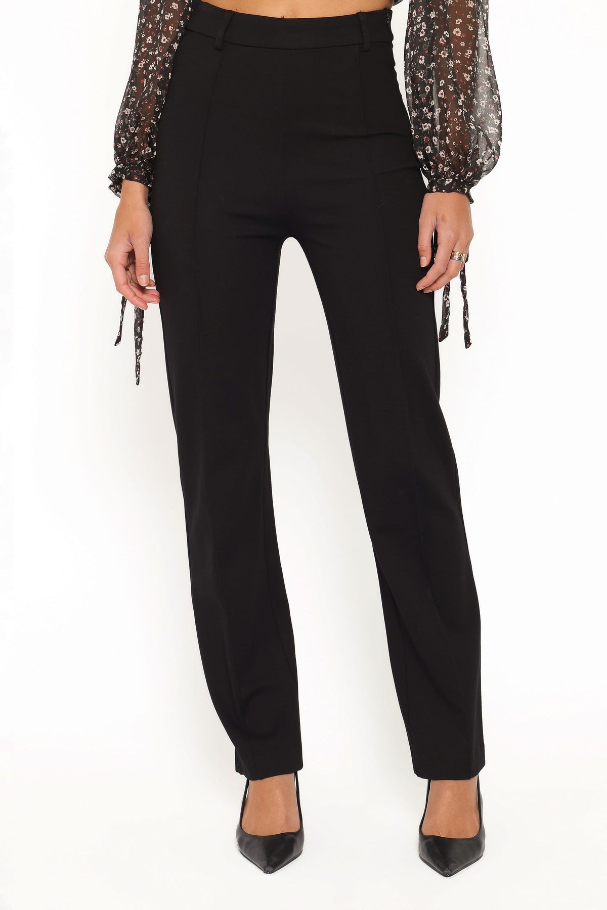 BOTTOMS Beth Ponte Pants - Black