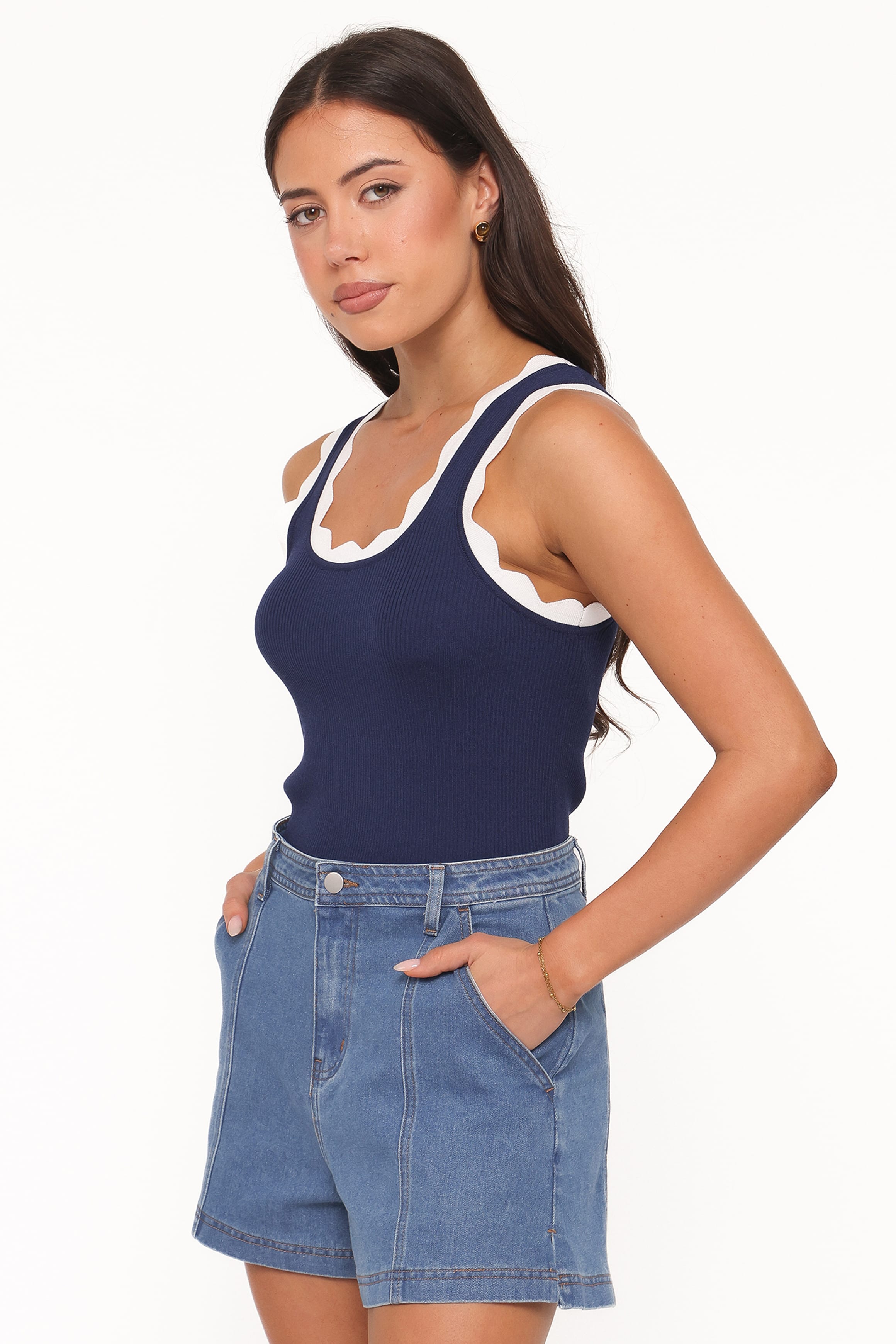BOTTOMS Carlina Denim Shorts - Medium Wash