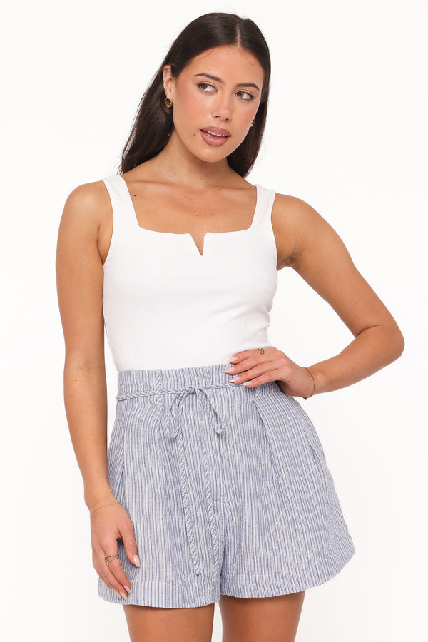BOTTOMS Jazzara Shorts - Blue/White Stripe