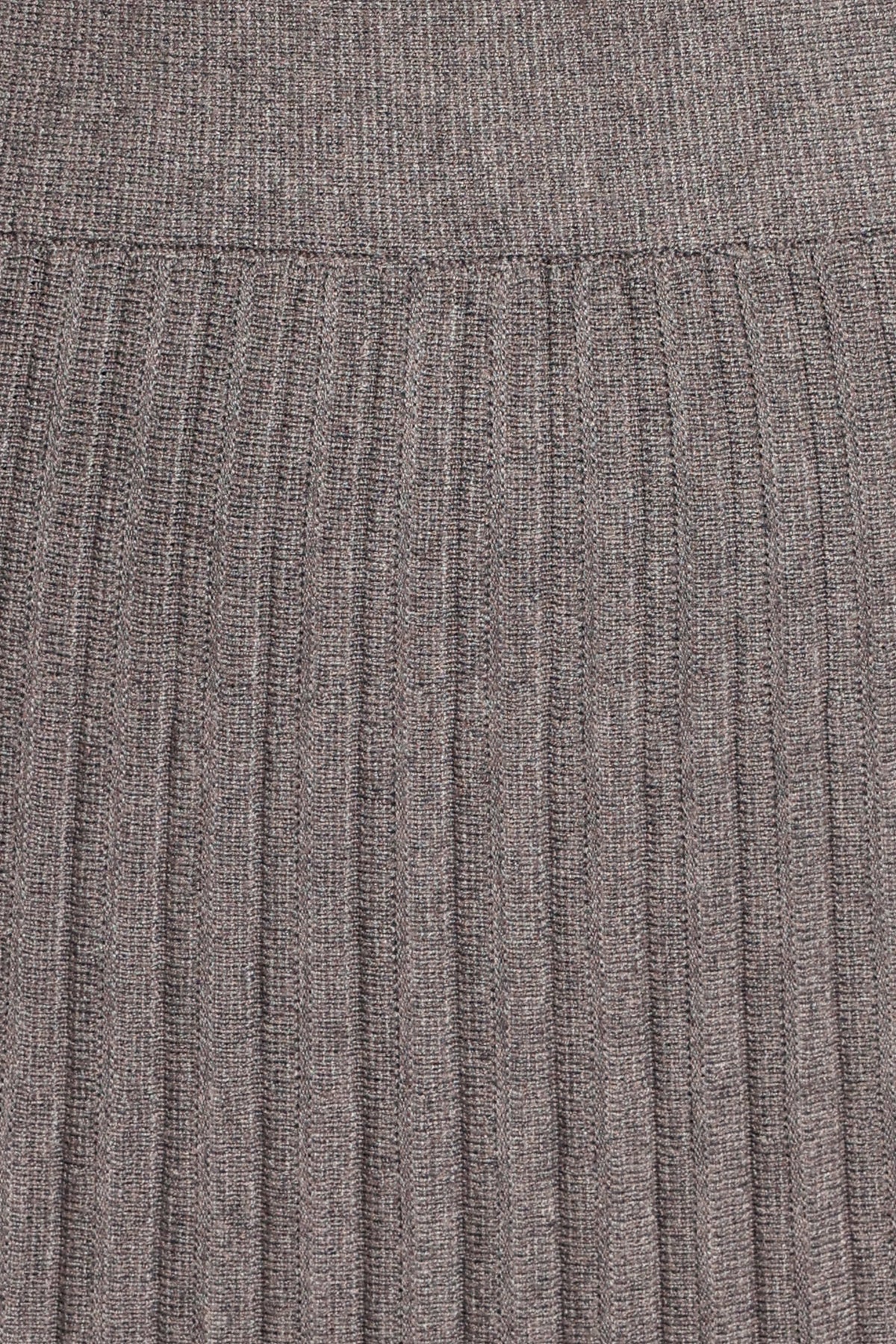 BOTTOMS Loulani Pleated Knit Midi Skirt - Grey