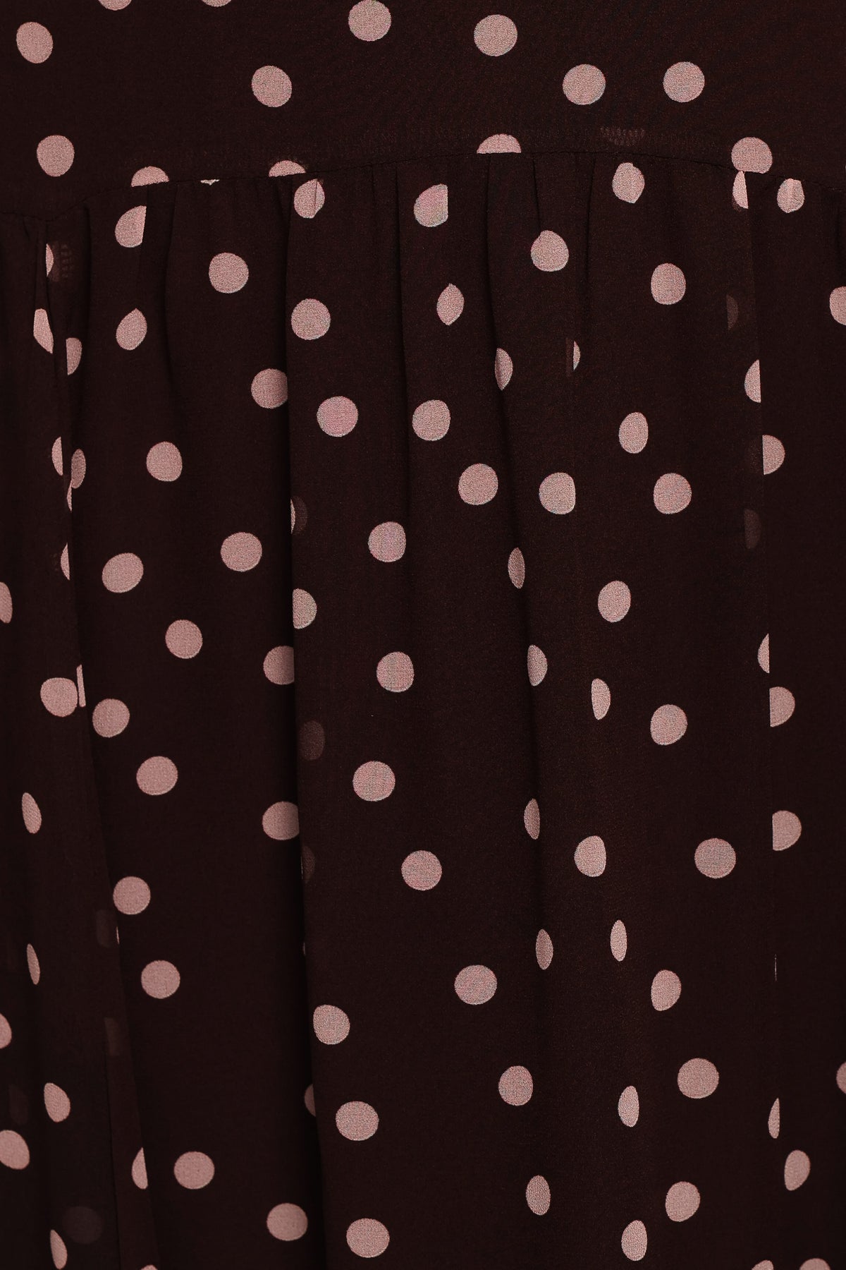 BOTTOMS Mayven Drop Waist Midi Skirt - Plum Polka Dot