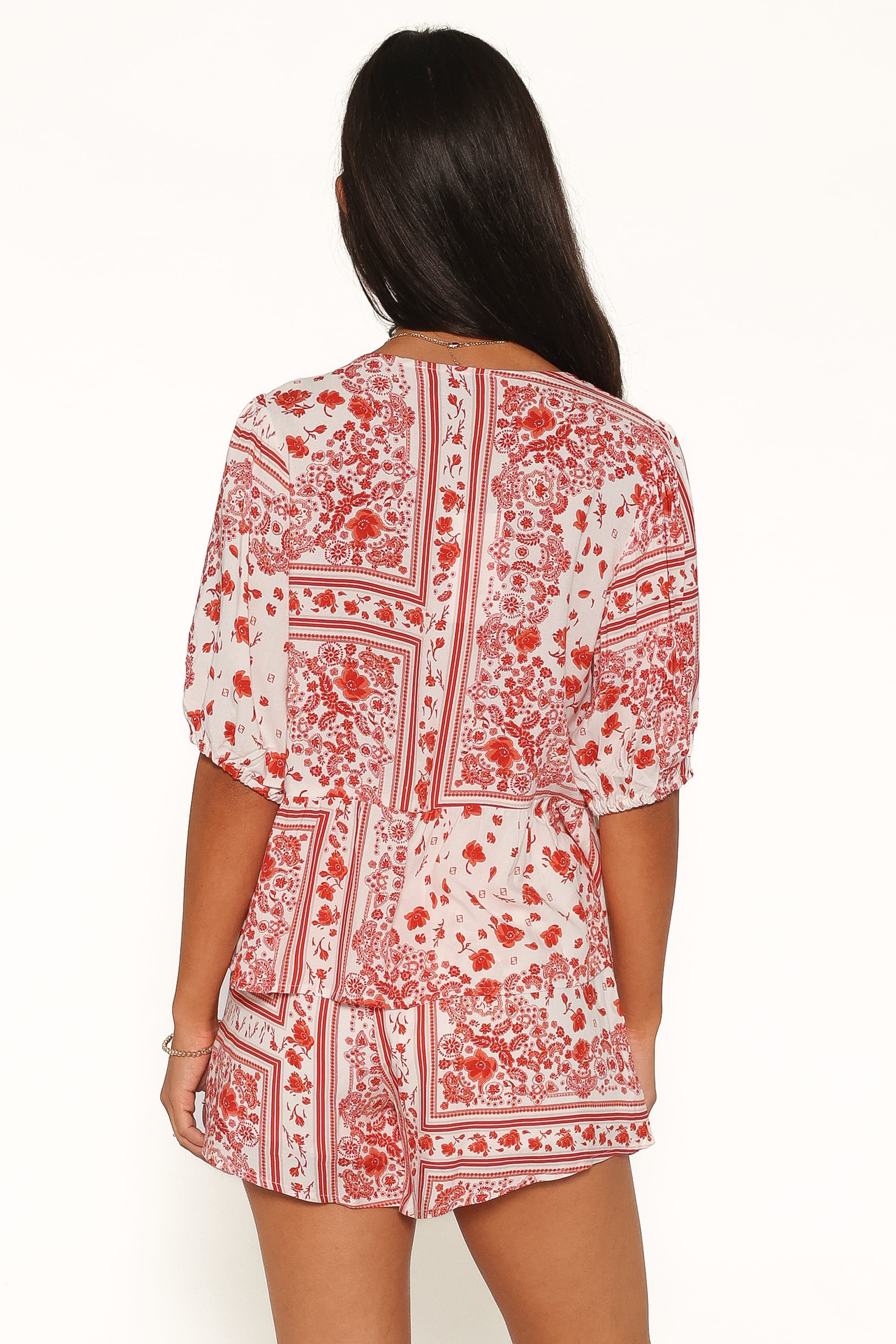 BOTTOMS Nala Shorts - Red Bandana