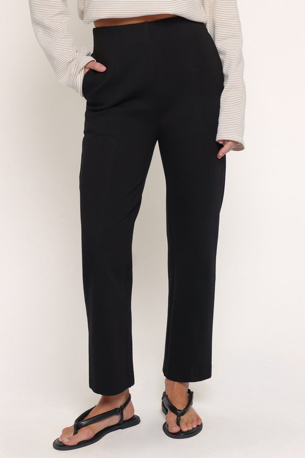 BOTTOMS Perfect Ponte Straight Leg Pants - Black