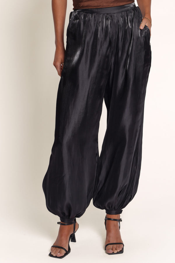 BOTTOMS Rita Balloon Leg Pant - Black