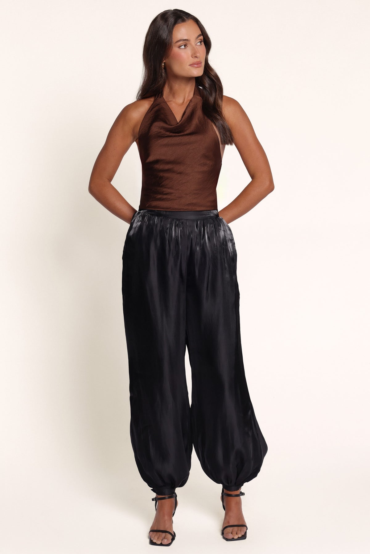 BOTTOMS Rita Balloon Leg Pant - Black