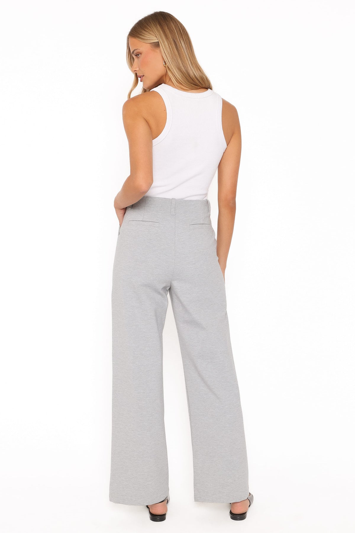 BOTTOMS Tylah Ponte Pants - Heather Grey