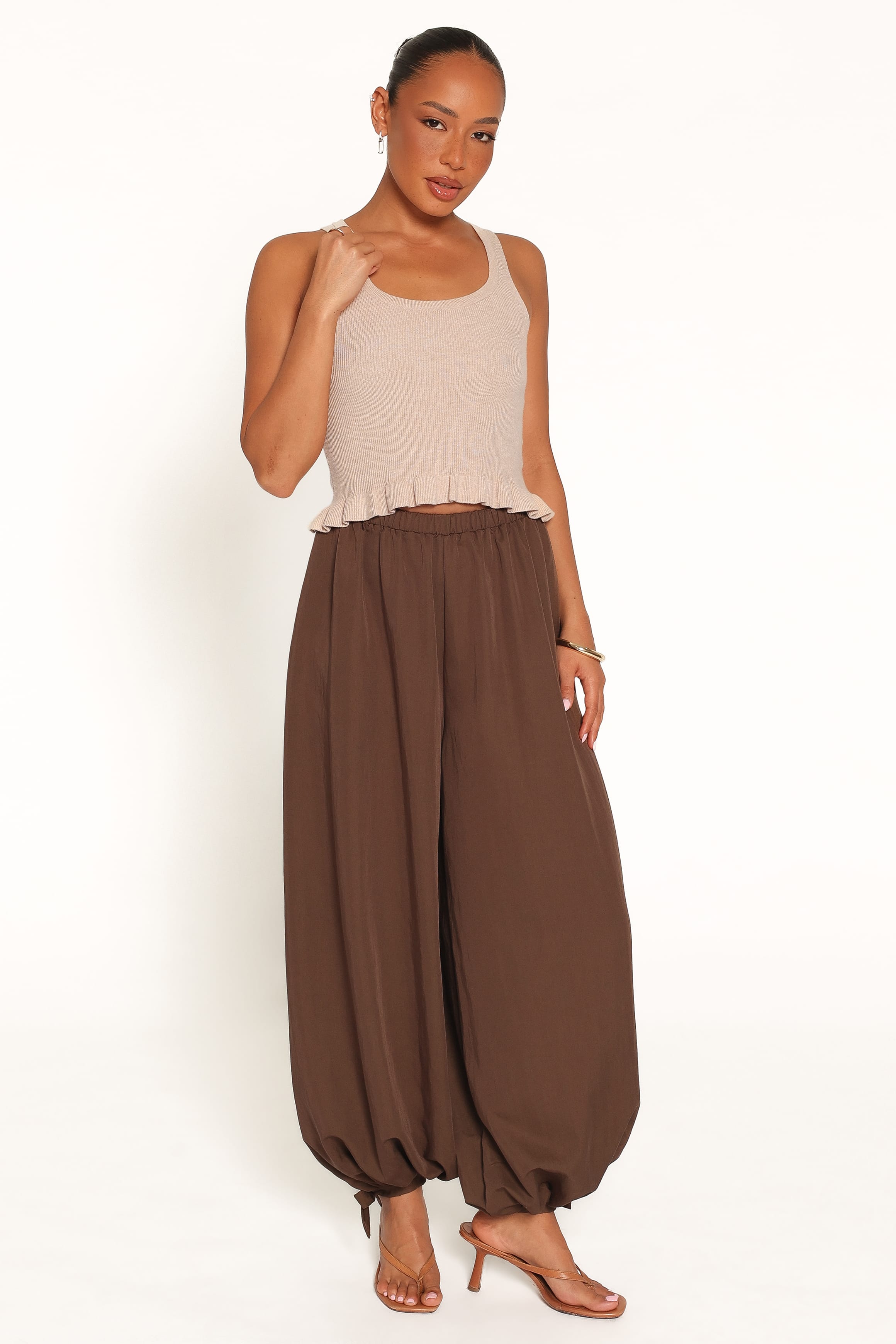 Yazmin Balloon Pant - Olive Green | Petal & Pup USA