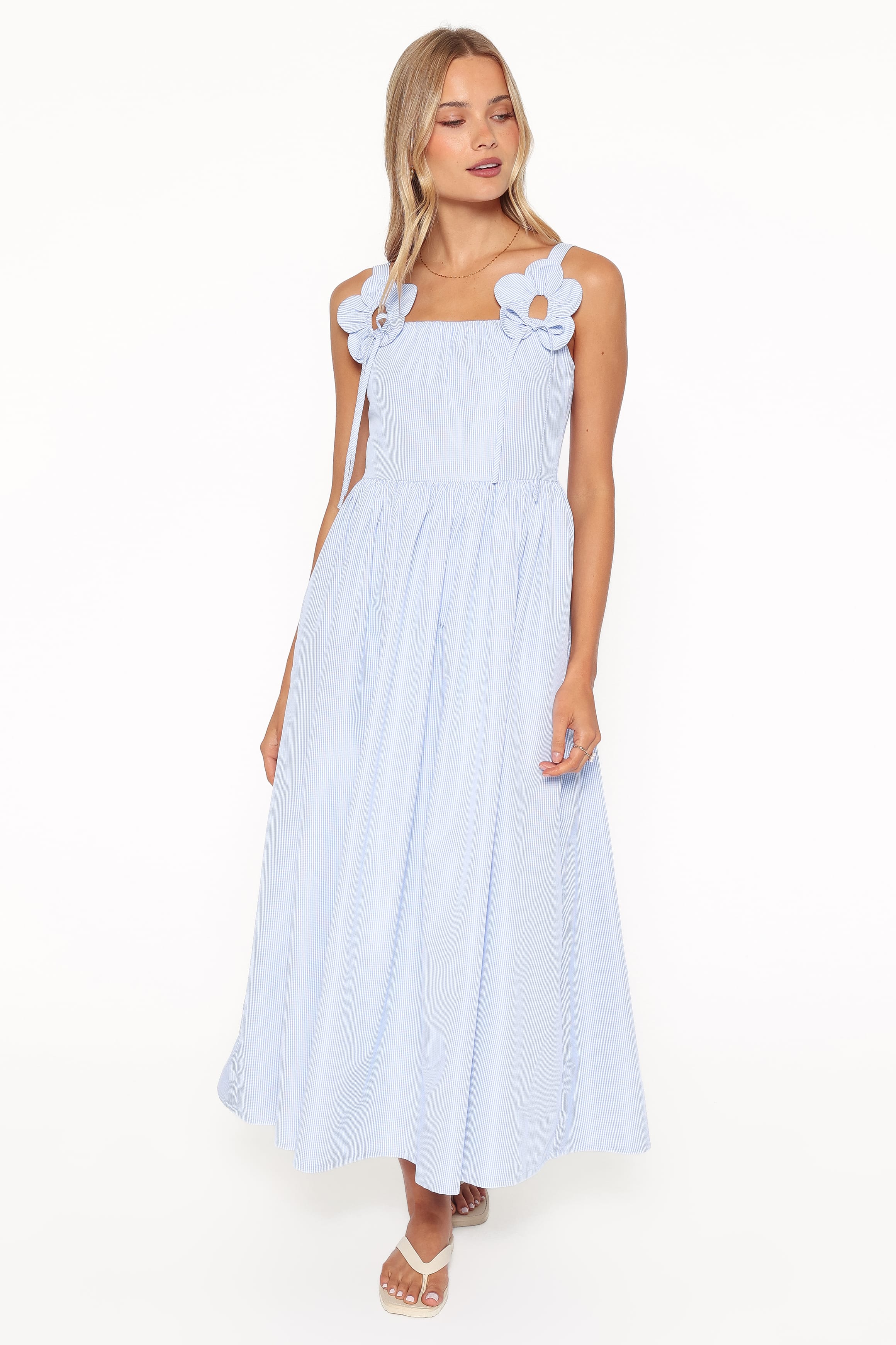 DRESSES Alden Maxi Dress - Baby Blue Gingham