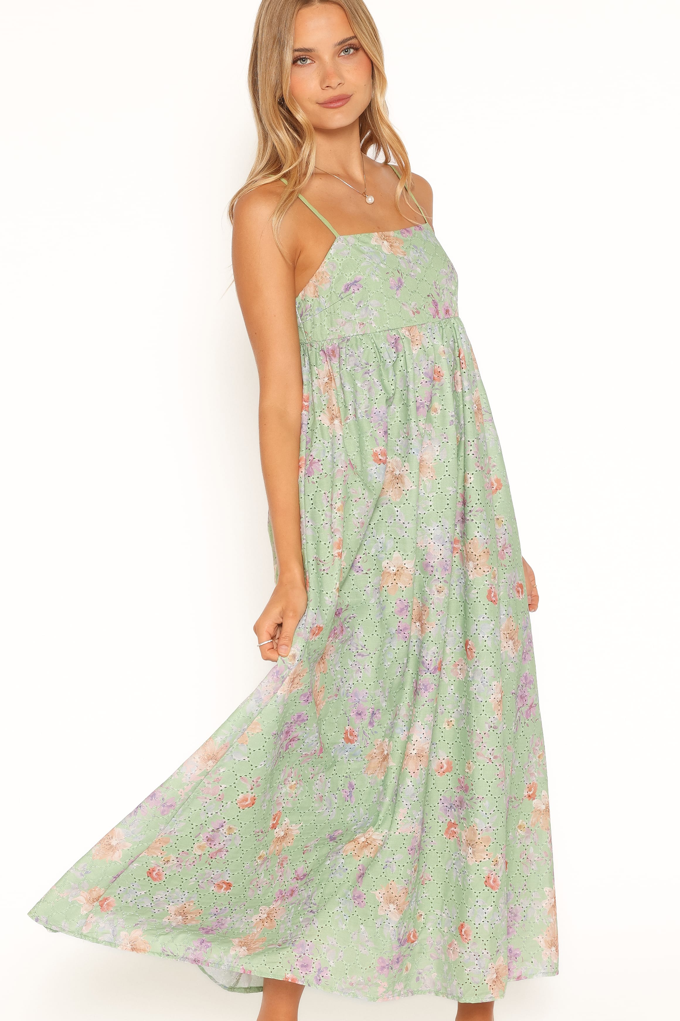 DRESSES Alyah Maxi Dress - Green Floral