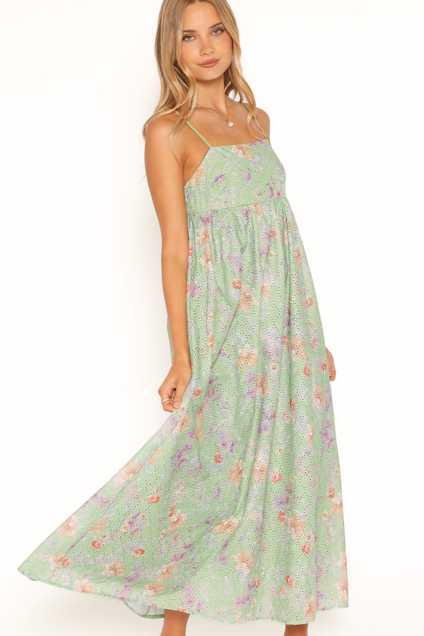 DRESSES Alyah Maxi Dress - Green Floral