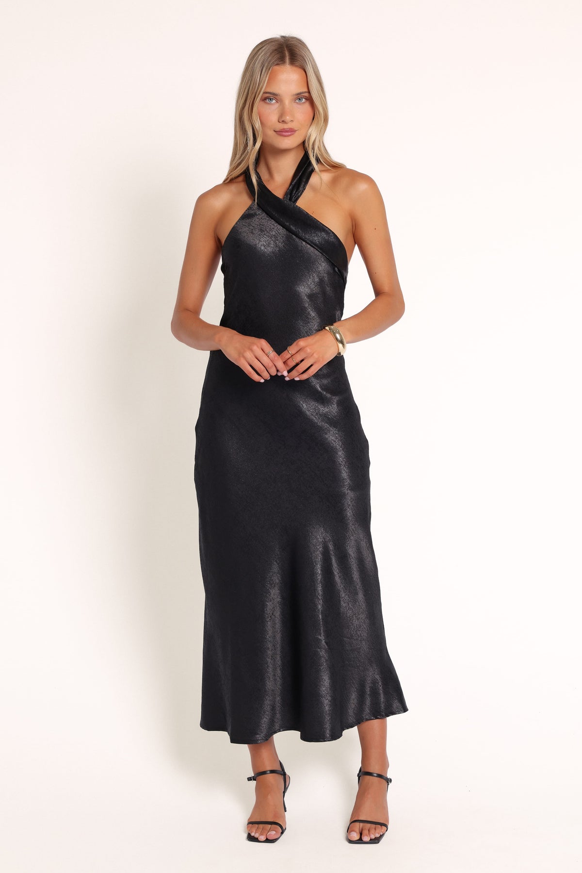 DRESSES Amabel Halterneck Midi Dress - Black