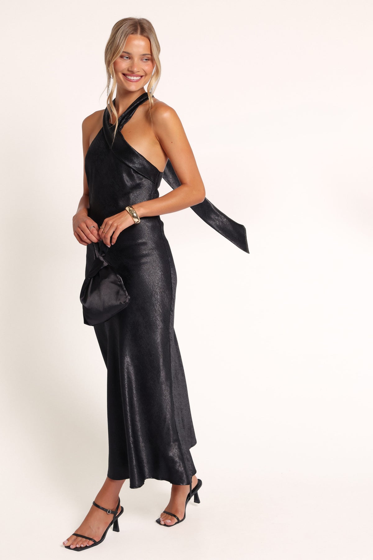 DRESSES Amabel Halterneck Midi Dress - Black
