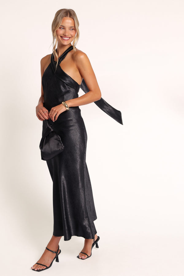 DRESSES Amabel Halterneck Midi Dress - Black