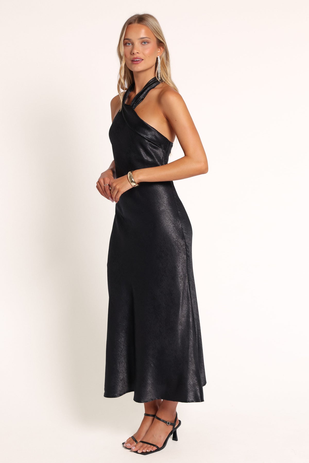 DRESSES Amabel Halterneck Midi Dress - Black