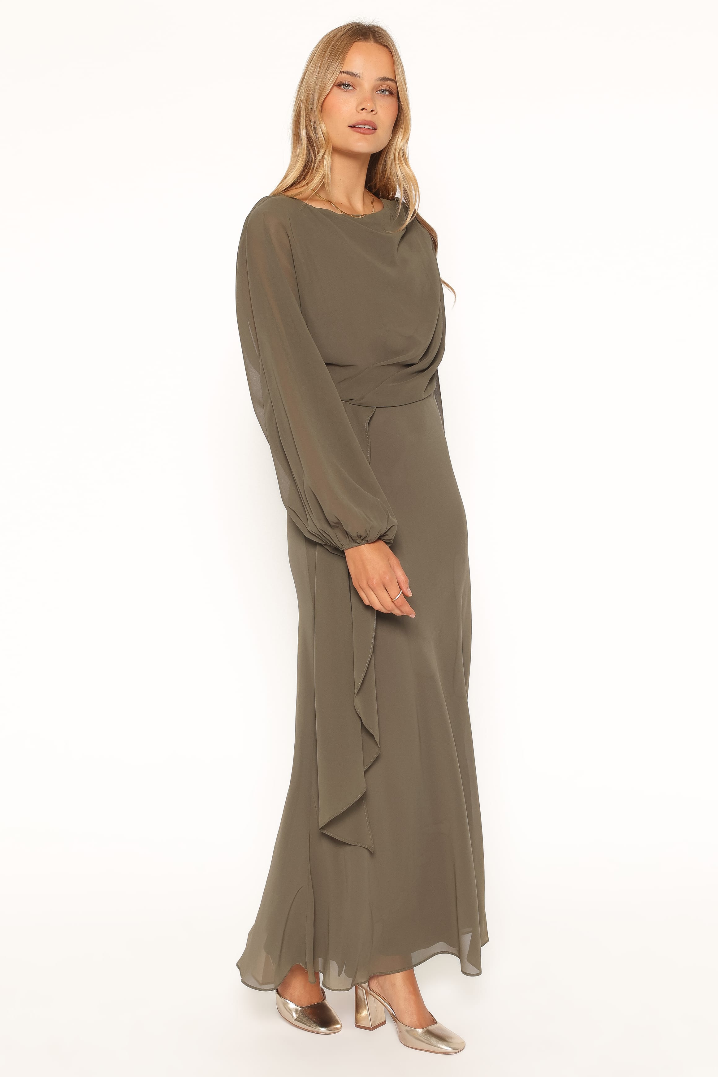 DRESSES Arnica Maxi Dress - Olive Green