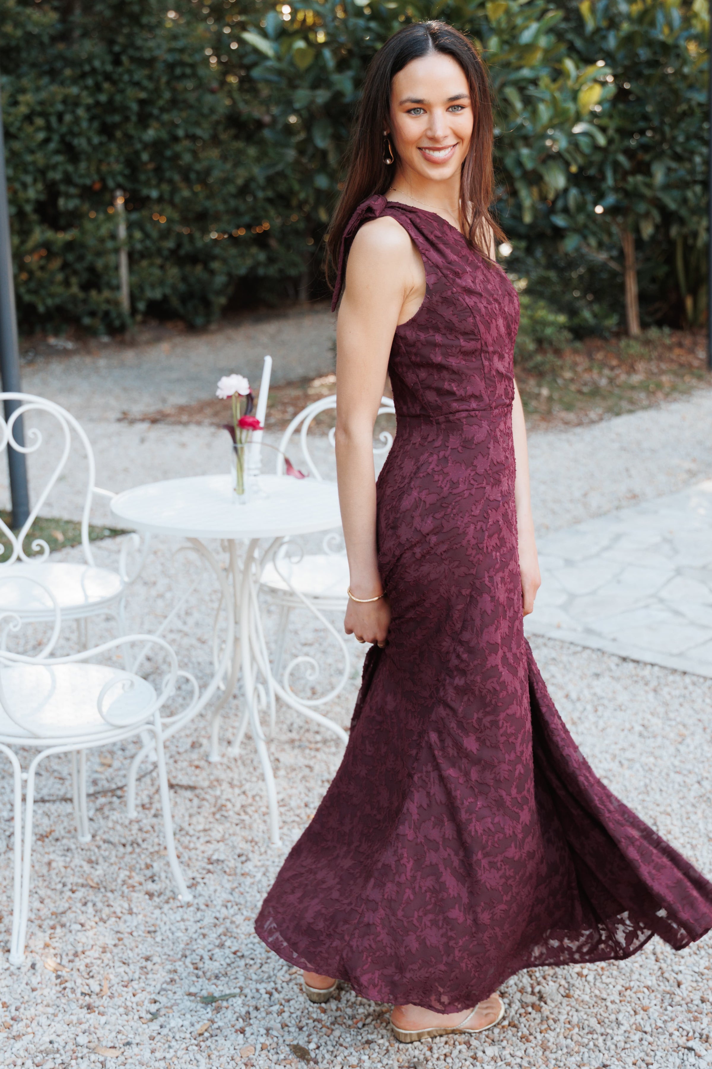 DRESSES Astarla Maxi Dress - Plum Burnout