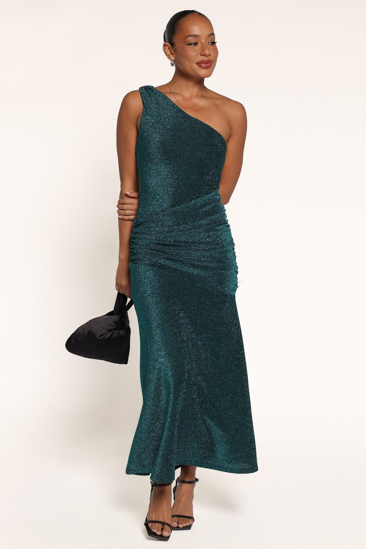 DRESSES Bayden One Shoulder Midi Dress - Emerald